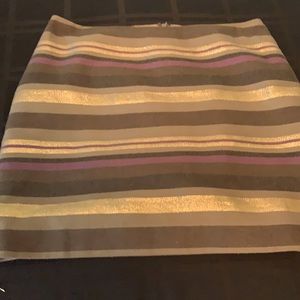 Banana Republic metallic striped skirt